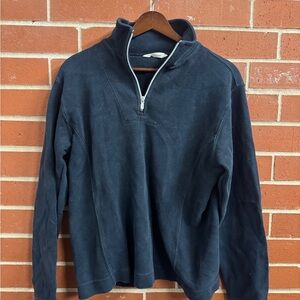Tommy Bahama Navy Quarter Zip Pullover Sweatshirt Men’s Size S
